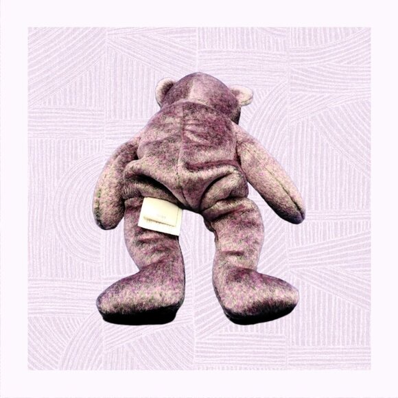 TY 2000 Millennium Bear Beanie Baby 8.5 Inch with Tush Tag But no Ear Tag - Picture 6 of 6